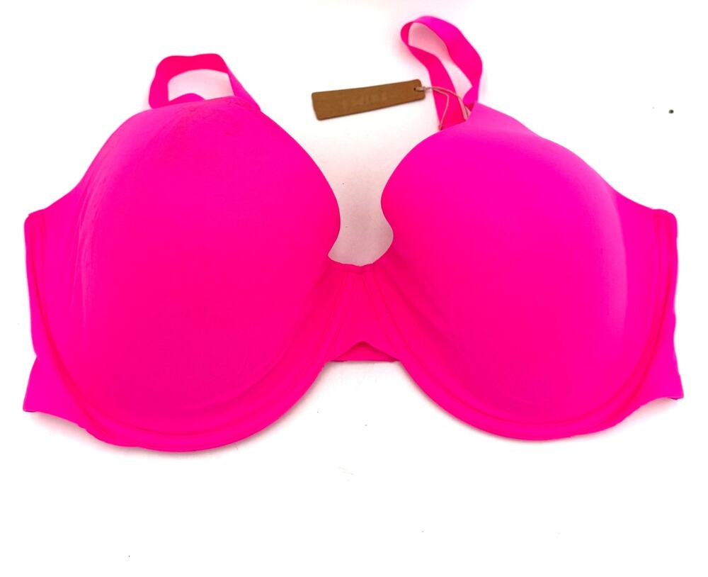 Skims Fits Everybody Neon Pink Scoop Plunge Bra Size 44DDDD New with tags